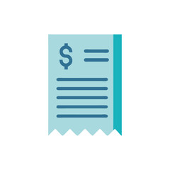  Creative Dollar Receipt Icon Illustration Design