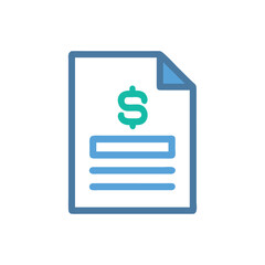  Creative Dollar Sheet Icon Illustration Design