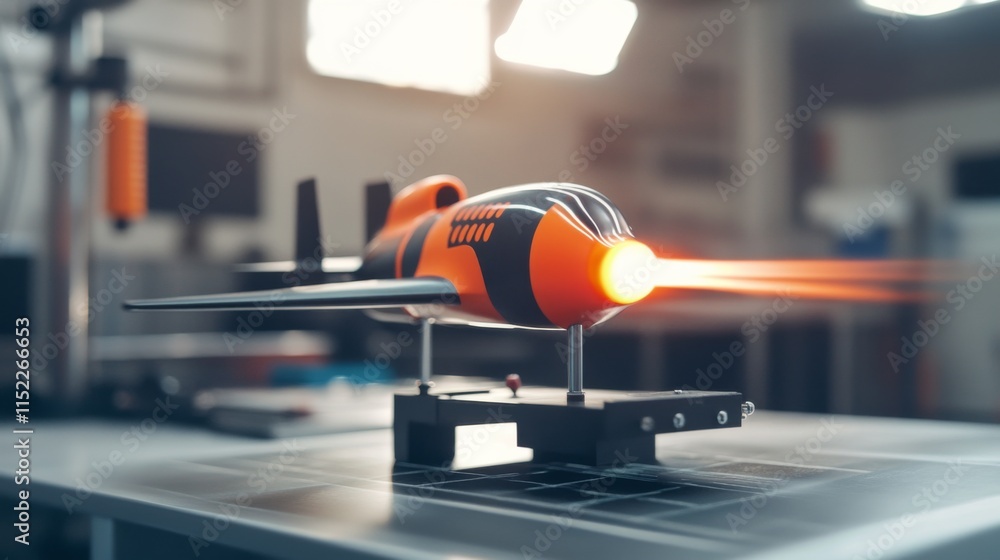 Poster high-speed airflow visualization on scale models