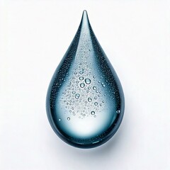  Water Drop with Tiny Bubbles