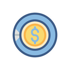  Minimal Financial Token Icon Illustration Design