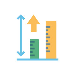  Development Ruler Icon Illustration Design