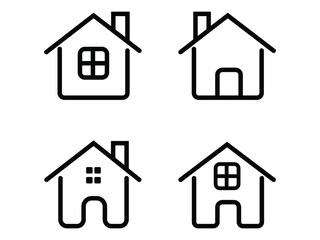 home icon set