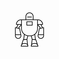 robot maintenance service repair icon vector sign