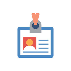  Corporate ID Badge Icon Illustration Design