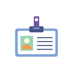  Secure ID Badge Icon Illustration Design