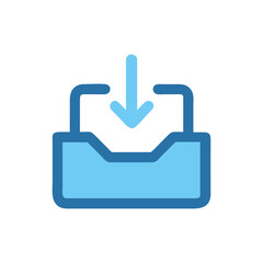  Email Inbox Icon Illustration Design