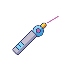  Minimal Laser Pointer Icon Illustration Design