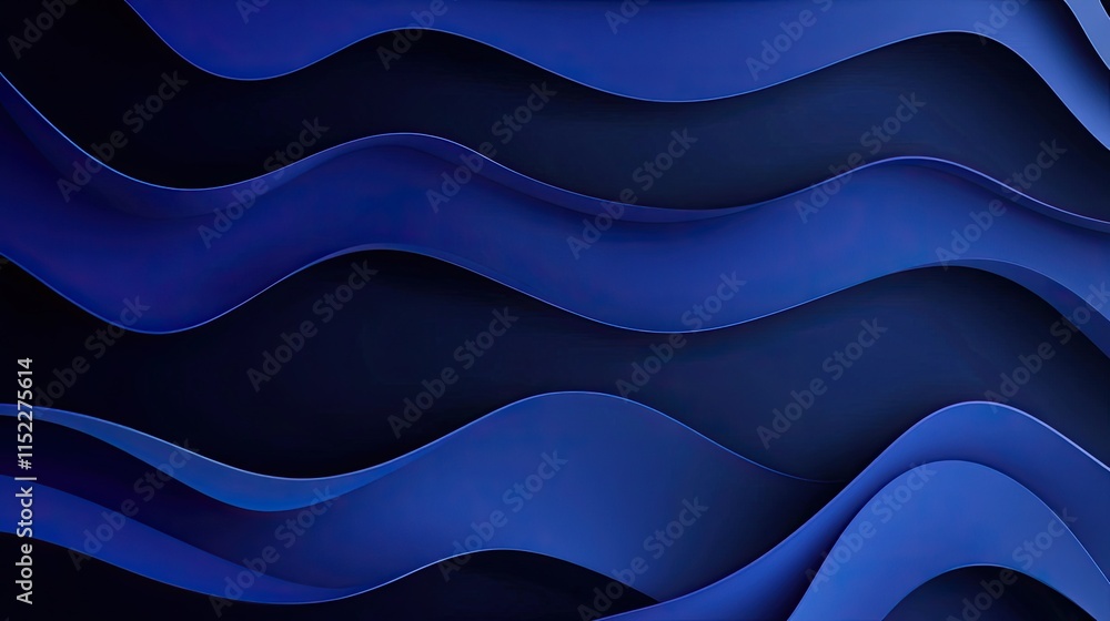 Poster luxurious royal blue tracing paper with a smooth matte surface and rich gradient effects.