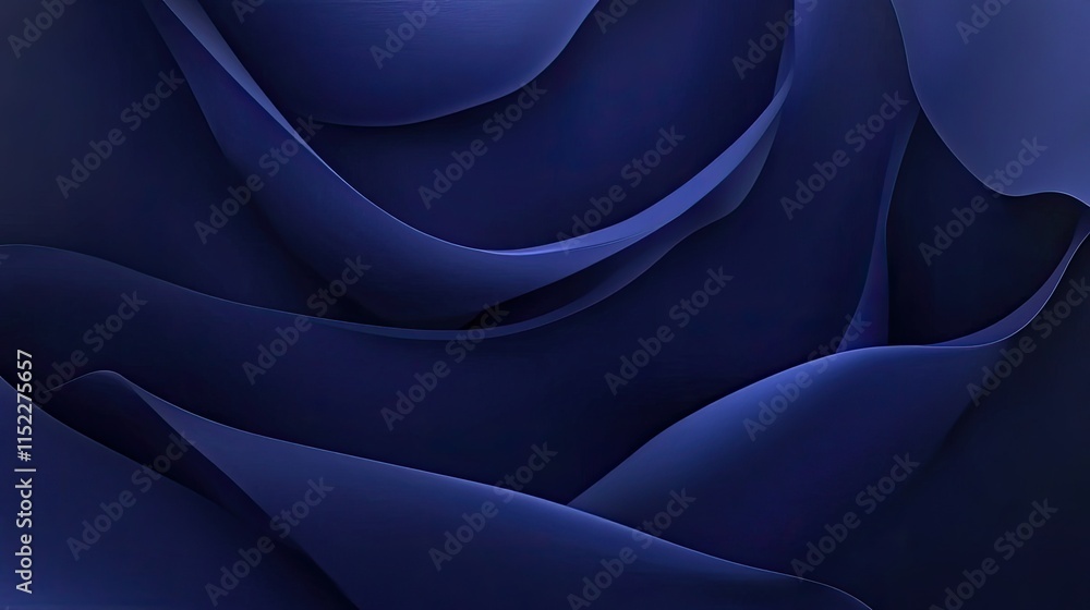 Poster luxurious royal blue tracing paper with a smooth matte surface and rich gradient effects.