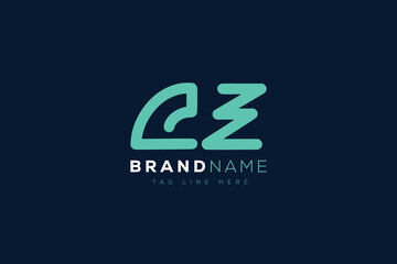 C and Z logo design.  CZ abstract Letters Logo Monogram. This logo design is the process of creating a visual symbol that represents a brand, company, or individual.