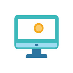  Stylish Monitor Icon Illustration Design