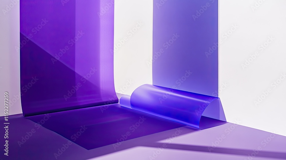 Poster modern tracing paper in a vibrant royal blue hue with a smooth matte finish and subtle gradient effe