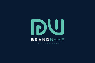 D and W logo design.  DW abstract Letters Logo Monogram. This logo design is the process of creating a visual symbol that represents a brand, company, or individual.