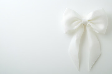 Naklejka premium A sleek and elegant bow isolated on a white background, showcasing its precise design and minimalistic aesthetic