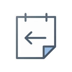 Fototapeta premium Dynamic Note Arrow Icon Illustration Design