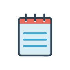  Creative Note Pad Icon Illustration Design