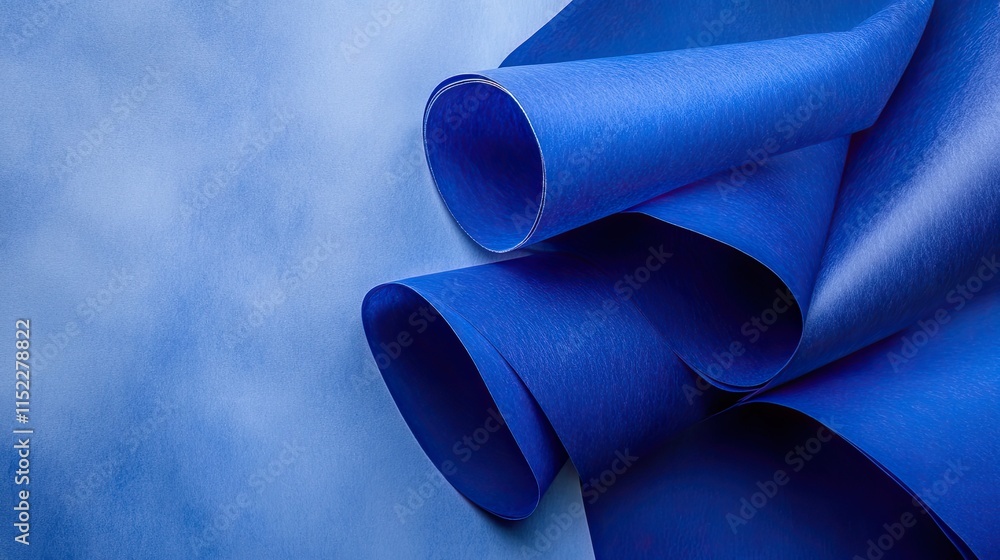 Poster premium royal blue tracing paper with a matte finish and soft gradient, creating a rich and elegant 