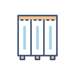  Minimal Office Divider Panel Icon Illustration Design