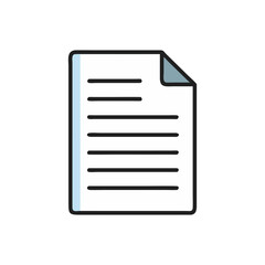  Creative Office Paper Icon Illustration Design