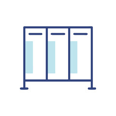 Dynamic Office Partition Icon Illustration Design