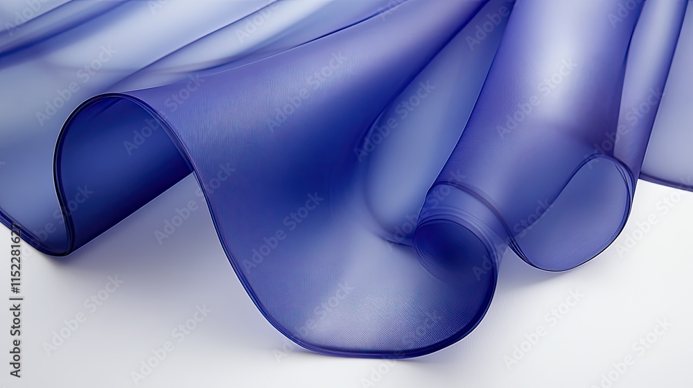 Poster smooth matte royal blue tracing paper with a delicate gradient and minimalist elegance.