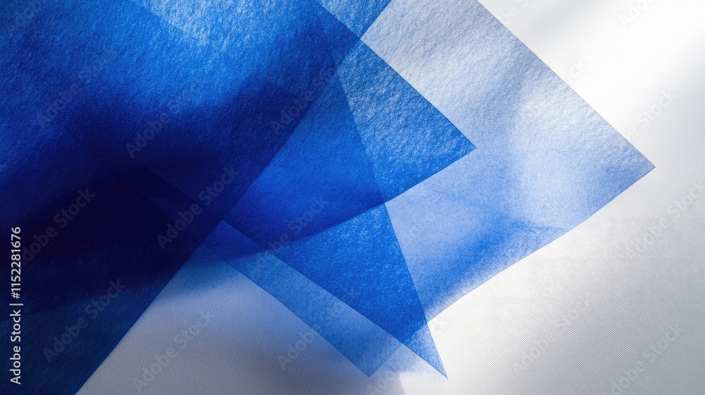 Poster smooth matte royal blue tracing paper with a delicate gradient and minimalist elegance.