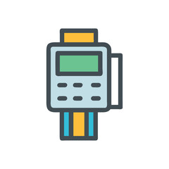  Minimal Payment Terminal Icon Illustration Design