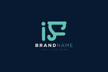 I and F logo design.  IF abstract Letters Logo Monogram. This logo design is the process of creating a visual symbol that represents a brand, company, or individual.