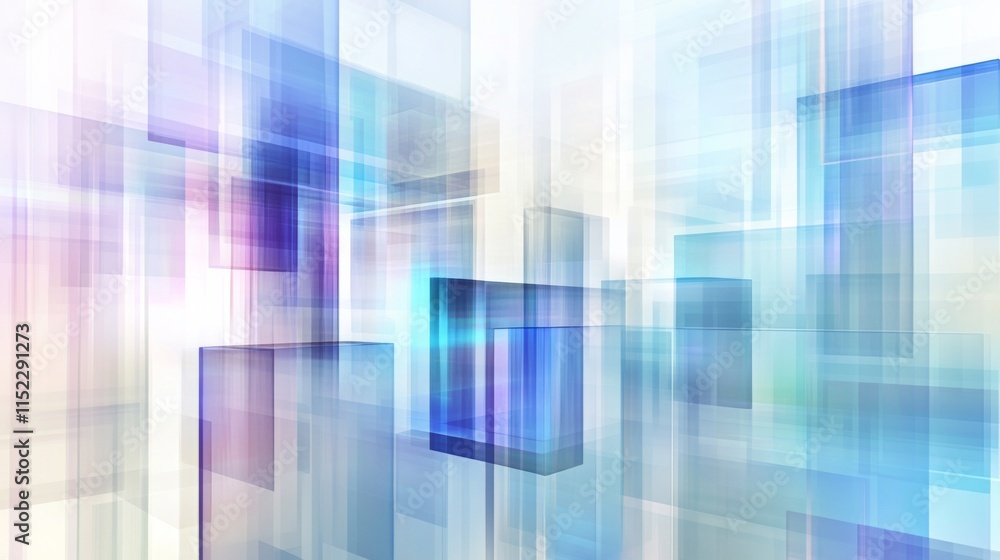Poster Modern Analytics Design with Abstract High-Tech Elements
