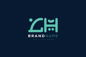 L and H logo design.  LH abstract Letters Logo Monogram. This logo design is the process of creating a visual symbol that represents a brand, company, or individual.