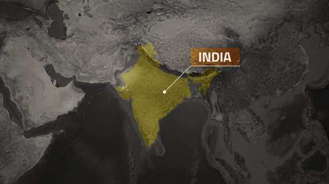 India Map Animation in 4K UHD for Geopolitical and Cultural Insights