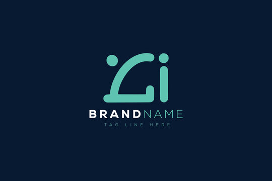 L and I logo design.  LI abstract Letters Logo Monogram. This logo design is the process of creating a visual symbol that represents a brand, company, or individual.
