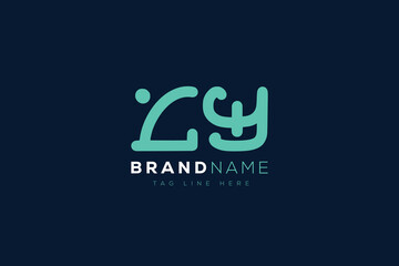 L and Y logo design.  LY abstract Letters Logo Monogram. This logo design is the process of creating a visual symbol that represents a brand, company, or individual.