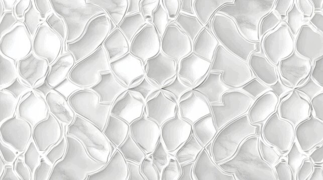 White Marble Background, Elegant Arabesque Pattern, Islamic Art Texture, Luxury Design Element