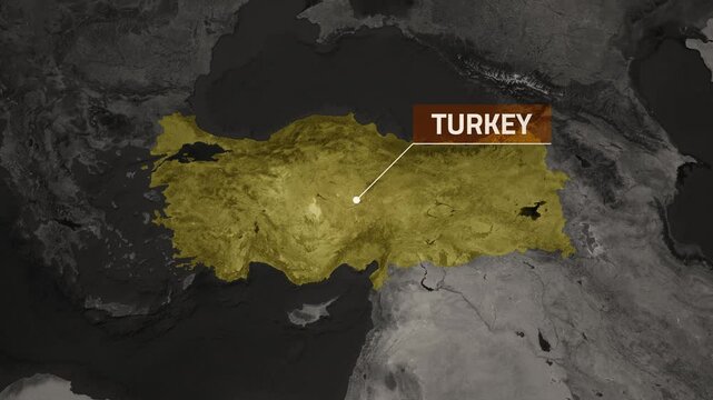 Turkey VOX Style Map Animation in 4K UHD Showcasing Historical Depth