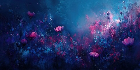 Fototapeta premium Purple Flower Field