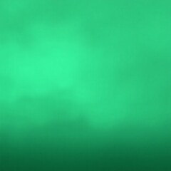Obraz premium A photorealistic rendering of a foggy scene, the background is an abstract green with a vibrant color gradient, low visibility is crucial, creating an eerie atmosphere