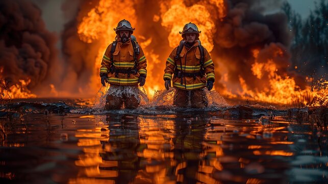 With each page turn, viewers are treated to captivating images of firefighters exuding confidence and strength