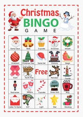  Christmas Bingo Card Design