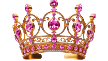 gold crown isolated on white