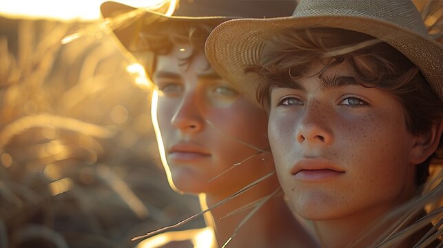 photography portraying the bittersweet romance of two young men whose love is deemed taboo by society, yet their determination to be together remains unshaken