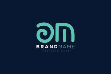 O and M logo design.  OM abstract Letters Logo Monogram. This logo design is the process of creating a visual symbol that represents a brand, company, or individual.