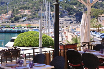 Sonniger Frühsommertag in Port de Soller auf der Spanischen Mittelmeerinsel Mallorca