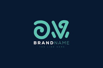 O and V logo design.  OV abstract Letters Logo Monogram. This logo design is the process of creating a visual symbol that represents a brand, company, or individual.