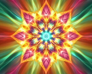 Kaleidoscopic color explosions beautiful flowers leaves, multi color flowers in water color