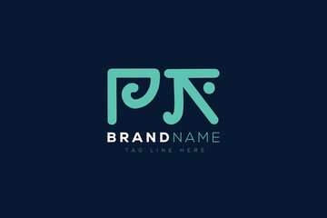 P and K logo design.  PK abstract Letters Logo Monogram. This logo design is the process of creating a visual symbol that represents a brand, company, or individual.