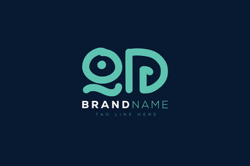 Q and D logo design.  QD abstract Letters Logo Monogram. This logo design is the process of creating a visual symbol that represents a brand, company, or individual.