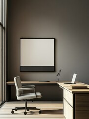 Fototapeta premium Contemporary Office Space with Minimalist Design