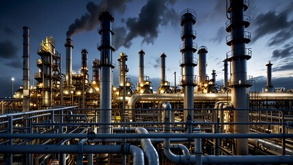 Oil Refinery Processing Units:**Digital Artwork series 06
